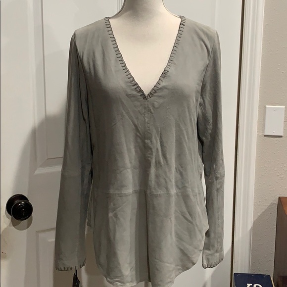 Brooke & Goldie light grey Blause size L - Picture 2 of 7